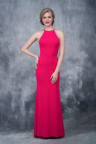 Nina Canacci - 2159 High Halter Cutout Sheath Gown