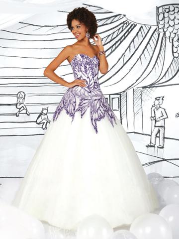 Tiffany Designs - 61113 Strapless Embellished Ballgown