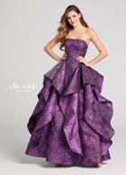 Ellie Wilde - Ew21824 Strapless Ruffled Evening Gown