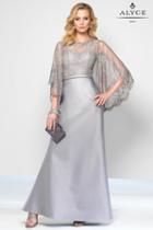 Alyce Paris Black Label - 5806 Long Dress In Silver