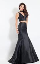 Rachel Allan - 6098 Two Piece Plunging V Neck Trumpet Gown