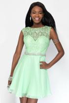 Alyce Paris - 3687 Short Dress In Mint