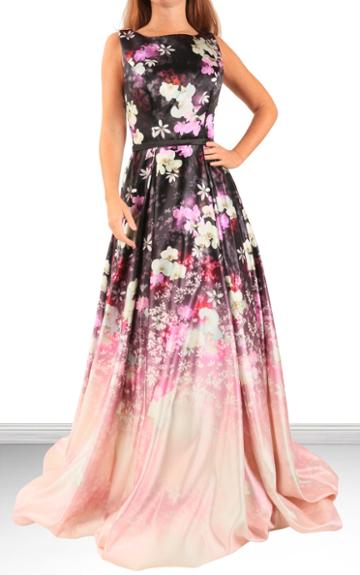 Jovani - Long Printed Dress 42798