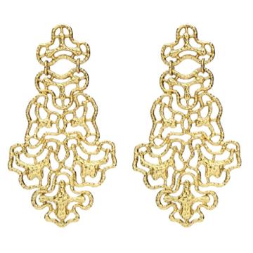 Ben-amun - Helen Of Troy Large Gold Statement Earrings