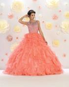 May Queen - Lk56 Bedazzled Illusion Bateau Ballgown