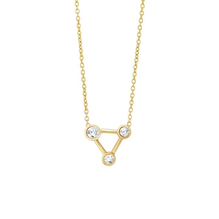 Logan Hollowell - Large Summer Triangle Diamond Necklace