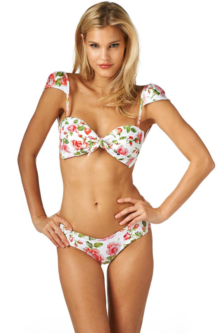 Montce Swim - Rose Cabana Top X Nu Micro Bottom Bikini Set