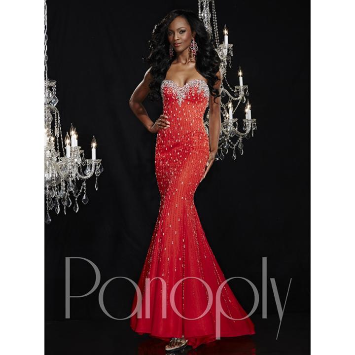 Panoply - Crystal Frosted Sweetheart Trumpet Gown 44276
