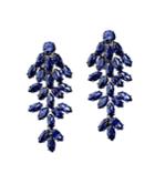 Cz By Kenneth Jay Lane - Blue Sapphire Marquise Waterfall Clip Earring