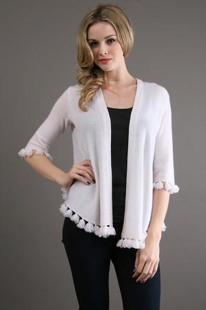 Minnie Rose Elbow Silver Tassel Duster
