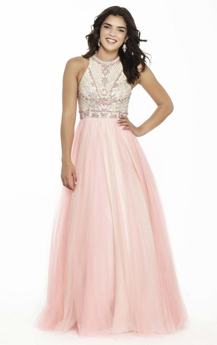 Jolene Collection - 17080 Embellished Tulle Evening Gown