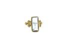 Tresor Collection - 18k Yellow Gold Ring With Aquamarine And Champagne Diamond