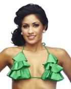 Nicolita Swimwear - Rumba Ruffles Green Triangle Top Bikini