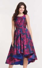 Alyce Paris Homecoming - 3744 Floral Scoop Neck A-line Dress