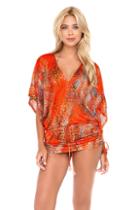 Luli Fama - Wanderlust Cabana V-neck Dress In Multicolor (l452976)