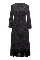 Gold Hawk - Bell Sleeve Dot Dress