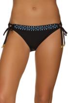 Helen Jon - Embroidery Tunnel Side Hipster-black