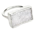 Nina Nguyen Jewelry - Nirvana White Druzy Silver Ring