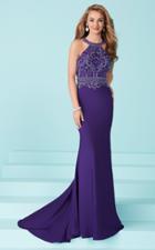Tiffany Homecoming - Sophisticated Halter Prom Dress With Beaded Bodice 16224