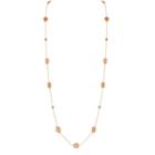 Tresor Collection - Peach Moonstone Necklace In 18k Yellow Gold