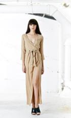 Again Collection - Bianca Maxi Dress In Neutral