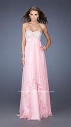La Femme - Jeweled Sweetheart Dress In Nude 19831