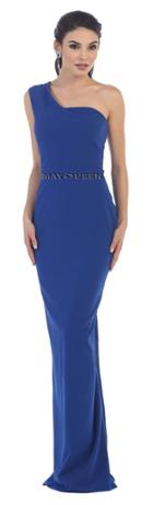 Fine-looking One Shoulder Straight Neck Sheath Dress