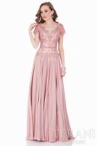 Terani Evening - Scalloped V-neck A Line Gown 1621m1716