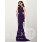 Studio 17 - Alluring High Halter Cutout Trumpet Gown 12599