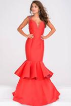 Jovani - Open Back Mermaid Prom Dress Jvn41679