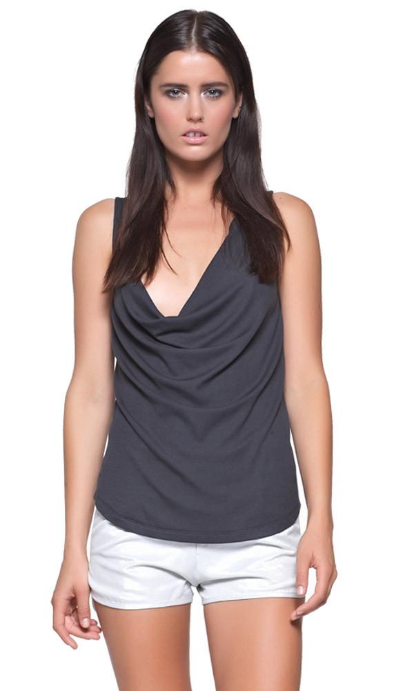 Again - Royal Cowl Neck Tank M