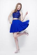 Primavera Couture - Embellished Halter Two-piece Dress 1315