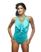 Nicolita Swimwear - Rumba Ruffles Blue One Piece Swimsuit