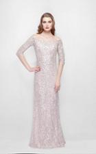 Primavera Couture - 1275 Off Shoulder Sparkly Sequined Evening Dress