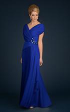 Daymor Couture - V-neck A-line Gown 701