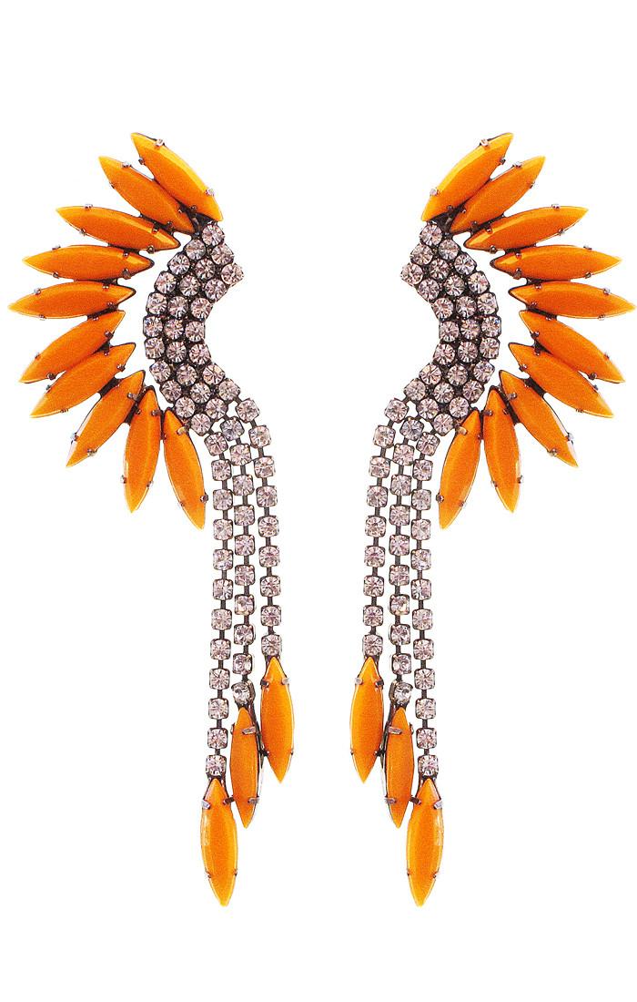Elizabeth Cole Jewelry - Mohawk Earring Yellow