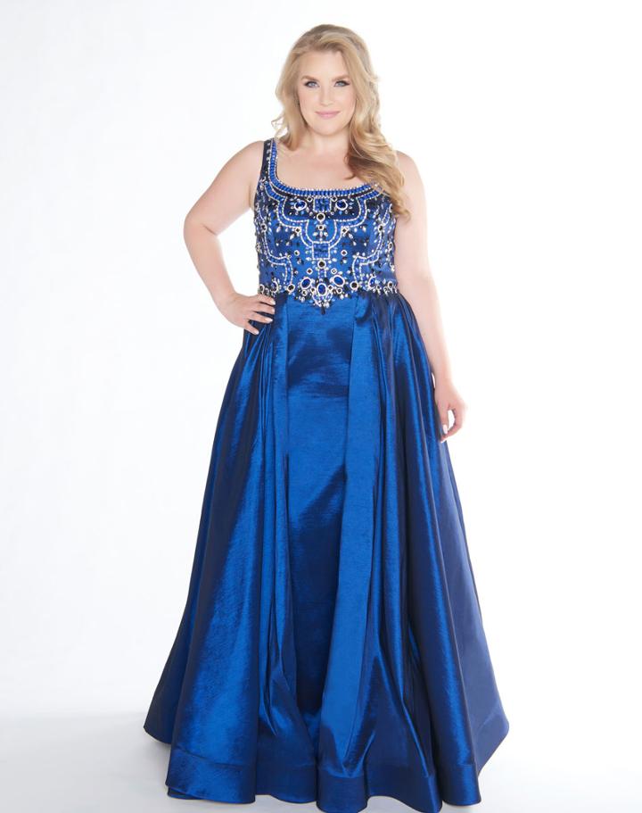Mac Duggal - 77361f Sleeveless Beaded Scoop Neck Ballgown