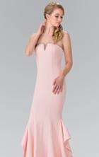 Elizabeth K - Strapless Ruffled Long Dress Gl2305
