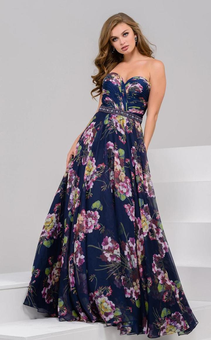 Jovani - 51540 Pleated Sweetheart A-line Dress