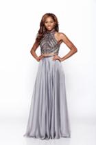 Milano Formals - E1940 Two-piece Embellished A-line Gown