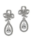 Cz By Kenneth Jay Lane - Bow Drop Earrings
