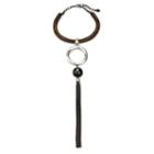Ben-amun - Natura Tassel Pendant Wood Collar Necklace