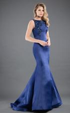 Rachel Allan Couture - 8292 Floral Sequined Bateau Trumpet Gown