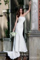 Rachel Allan Bridal - Lace Embroidered Scalloped Trumpet Gown M625