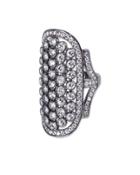 Cz By Kenneth Jay Lane - Elongated Gothic Ring