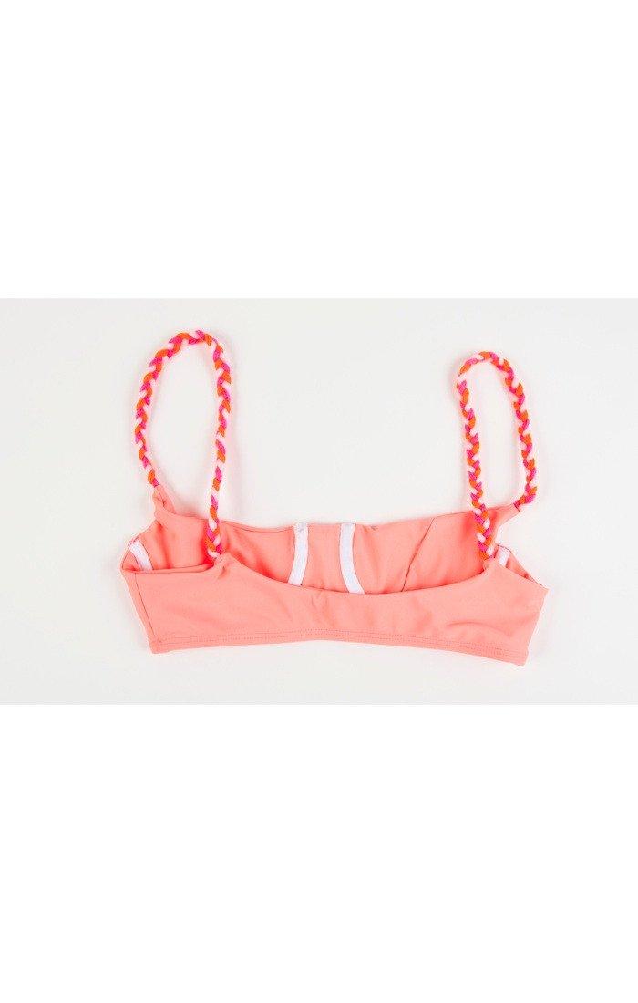 Lolli Swimwear - Choco Top In Coral/strawberry Fresca