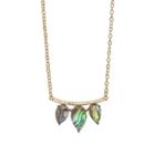 Rachael Ryen - Gemstone Wings Necklace In Abalone