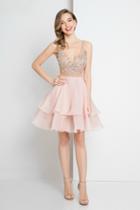 Terani Prom - 1721h4545 Intricately Beaded Flounce Dress