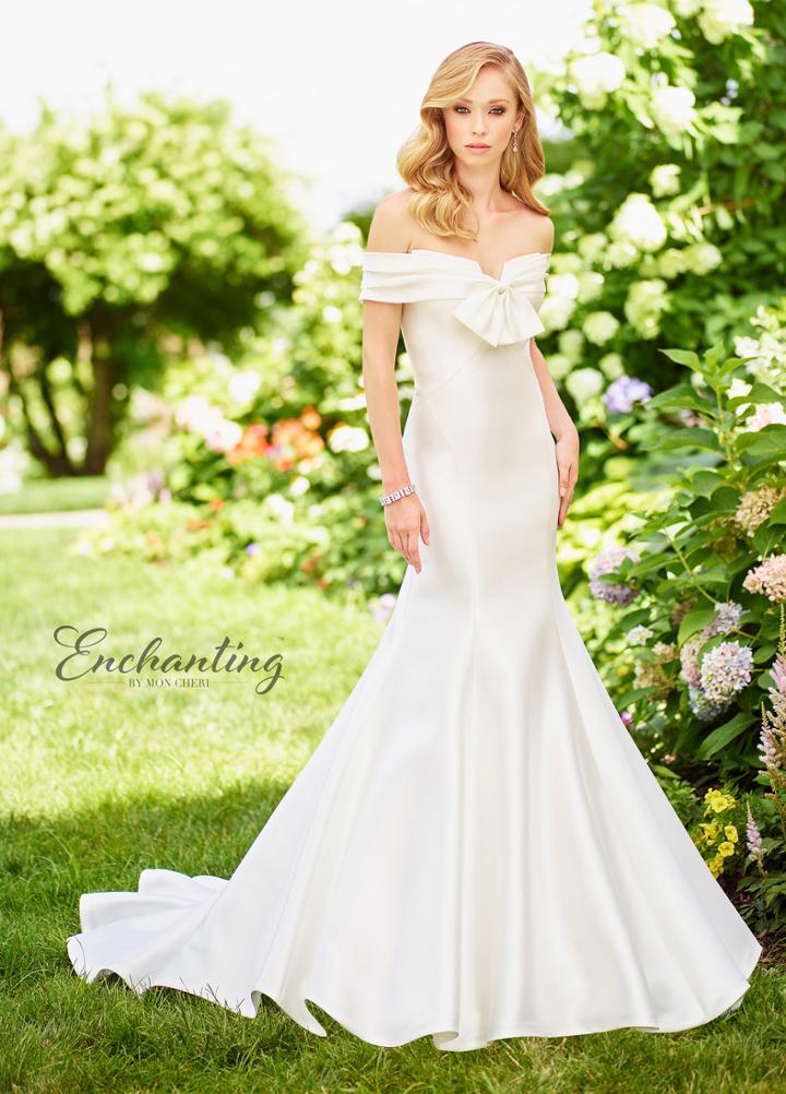 Enchanting By Mon Cheri - 118139 Mikado Trumpet Wedding Gown