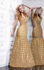 Mnm Couture - 8290 Dazzling V-neck Trumpet Dress